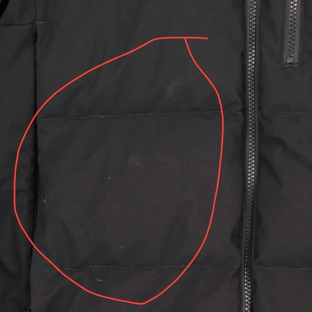 The North Face Mens XL Black 550 Down Hooded Puffer Jacket Winter Parka Coat